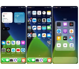 Новая тема делает MIUI 11 похожей на iOS 14