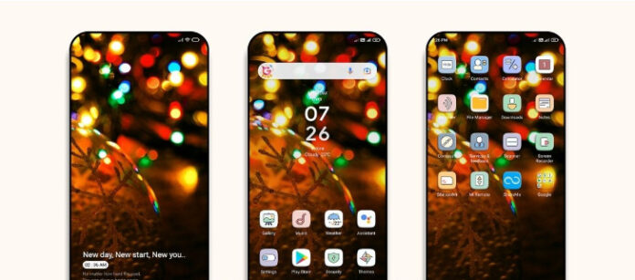 Новая «новогодняя и легкая» тема для смартфонов Xiaomi